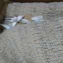 GRUHUM Jute Cotton Area Rug 5'x8' ft Rectangle Handwoven Natural Fabric Farmhouse Rug for Living Room, Bedroom Kitchen - Rustic Vintage Bohemian Eco-Friendly Carpet Home Dcor 5x8 ft Natural Boho Rug