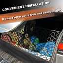Envelope Style Cargo Net Compatible with Honda CR-V CRV 2026 2025 2024 2023 Trunk Car Rear Tailgate Touring Netting
