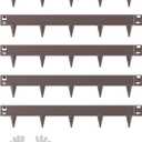 VEVOR Steel Landscape Edging, 5 Packs 39 x 3 in Rust-Resistant Metal Landscape Edging, Bendable Garden Edging Border, Heavy Duty Lawn Edging, Easy-to-Install, Flower Bed Yard Pathway Divider Brown