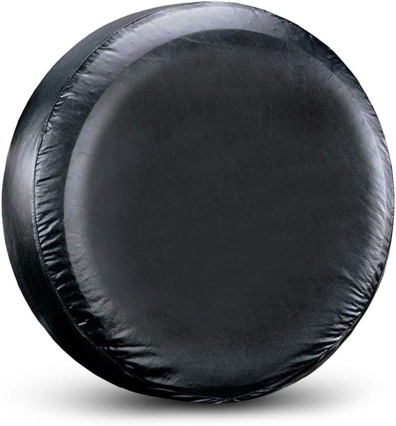 Spare Tire Cover Fit for Your SUV, Jeep, RV, Trailer, Truck, Waterproof Dust-Proof PVC Leather Tire Covers (15 inch for Diameter 27.56 - 29.53)