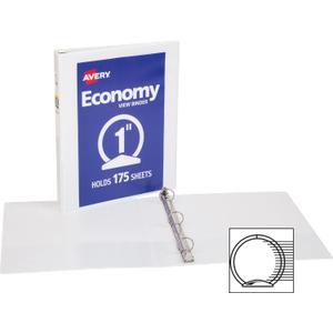 AVE05760 - Avery Economy View Binder with Round Rings 1" Capacity