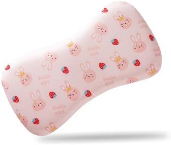 Soft Toddler Pillow for Sleeping – Breathable Small Pillow (20'' x 11.2'') with Removable Cover – Ideal for Travel & Nursery, Cuddly Bear Design – Perfect for Ages 2-4 Years