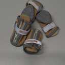 QUMY Dog Shoes for Small Dog, Puppy Dog Boots & Paw Protectors for Winter, Summer Hot Pavement, Waterproof in Rainy Weather, Ourdoor Walking, Indoor Hardfloors Skid-Resistant Soles Khaki Size 2