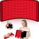 Red Light Therapy Mat for Body 24"x12" with 242 LEDs (726 Chips), 660nm Red and 850nm Near Infrared Light Therapy Pad, 3 Modes, 5 Brightness Levels for Back Waist Legs Abdomen Knee Shoulders