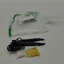 Zhehao Fusion Hair Extensions Tool US Plug Professional Hair Extensions Tools C Head U Tip Iron Connector Wand with 2 Bags Keratin Glue Granule Beads (Black)