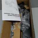 PUTORSEN Dual Monitor Wall Mount for 17-32 inch Flat/Curved Computer Screens, Full Motion Wall Monitor Mount with VESA 75x75/100x100 mm, Each Holds Up to 19.8lbs, Black