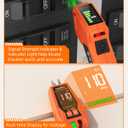 Circuit Breaker Finder Kit with GFCI Outlet Tester for 90-135V AC Circuits,includes Light Socket Adapter, 3-2 Prong Grounding Adapter & Clip adapter,Portable Electrical Tool with Carrying Case