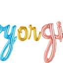 KatchOn, Boy or Girl Script Balloon - 36 Inch | Boy or Girl Balloon Banner For Birthday, Gender Reveal Decorations | Baby Gender Reveal Balloons | Gender Reveal Balloon Banner | Baby Shower Decoration