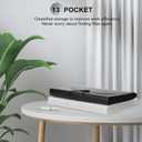 Accordian File Organizer 13 Pocket Expanding File Folder with Labels, A4 Letter Size Paper Document Receipt Organizer Portable Accordion Filing Folder for Classroom, Home, Office (Black+White) (2 Pack / Bk+wh)