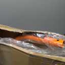 Donext Motorcycle Stand 850LB Adjustable Sport Bike Rear Wheel Lift Swingarm Paddock Stands Orange, 5 Adjustable Heights, U+L