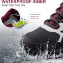 CAMELSPORTS Women's Hiking Shoes Waterproof Lightweight Trail Running Shoes Non-Slip Breathable Outdoor Sneakers for Trekking Walking, Size 7