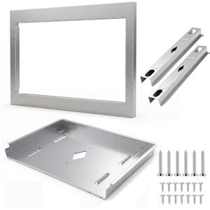 GMTK2768AF 27-inch Stainless Steel Microwave Trim kit, for 2.2 cu. ft Built in Microwave Oven, Compatible with Frigidaire Gallery Series GMBS3068AF