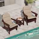 50x19.6 In Adirondack Chair Cushion, High Back Outdoor Chair Cushion