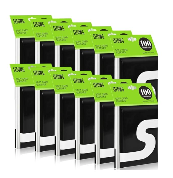 1200 Counts Card Sleeves, Penny Clear Card Sleeves for Trading Cards, Baseball Card Sleeves, Trading Card Sleeve, Soft Sports Card Sleeves, Plastic Card Protector Sleeves for Football Game Cards, MTG