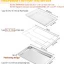 FRIGPEREAFT Air Fryer Tray Replacement for Frigidaire 30'' Ready Cook Oven 304 Stainless Steel 25x16.25 In Air Fry Rack Frigidaire Electric Wall Oven Range Parts Air Fryer Basket Set (Not 24'' Width)