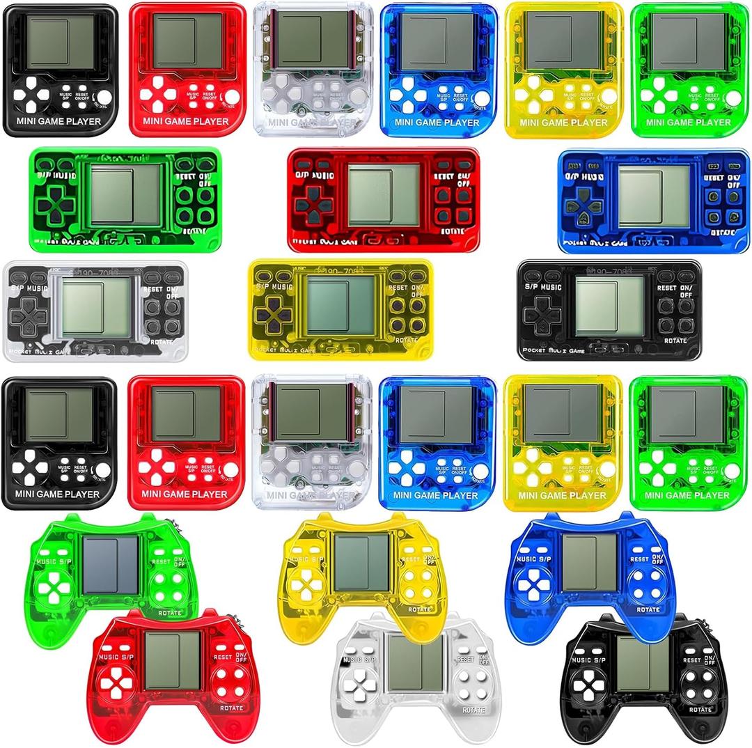 APZ 24 PCS Video Game Party Favors,Idea Gift for Video Game Party Birthday Supplies,Carnival Prizes, Treasure Box Toys Prizes,Goodies Bags Stuffer