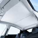 Sunroof Shade for Tesla Model Y Juniper 2025-2026, 6-Layer Gray Coated Heat Insulation & UV Block, Foldable Sunshade with 16 Clips (Gray)