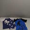 KikizYe 4 Piece Big Boys Space Pajamas Short Sleeve Cotton Kids Pjs Size 8