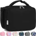 Insulated Lunch Box for School, Thermal Reusable Durable Freezable Lunch Bags for Kids Boys Girls Men Women - Small Soft Cooler Portable Lunch Tote Kit for Work Picnic Travel, Black