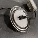 2 Pack 12V DC 1.5W Range Hood Lights with SM Socket Male Head Round 68mm 6500K Plastic, Hole Closet Stove LED Light Recessed, Bright White Kitchen Range Hood Light Bulbs Replacement (SM Socket Round)