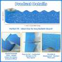 4 Rolls 131.2Ft Glitter Bulletin Board Borders  Colorful Scalloped Classroom Border for Bulletin Board Trim  DIY Classroom Decor for Teachers, School and Office, Class Decorations