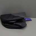 Pawaboo Pet Dog Sling Carrier, Hand Free Drawstring Dog Papoose with Adjustable Strap, Breathable Mesh Bag for Puppy Cat, Crossbody Satchel Dogs Purse with Pocket for Outdoor, Dark Gray+Black, Large