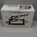 Chefman Rotating Belgian Waffle Maker, 180° Flip Iron w/ Non-Stick Plates, Adjustable Timer, Locking Lid, & Drip Plate, Space Saving Storage, Mess-Free Breakfast, Stainless Steel/Black