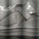 YellyHommy No Hook Shower Curtain with Snap in Fabric Liner Set Less Time White Waffle Shower Curtain for Bathroom 81" L x 72" W