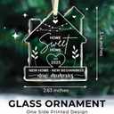 2 x NewEleven House Warming Gifts, New Home Ornament 2025, Dream Home Gift Ideas Decor - Welcome Home Gifts, Housewarming Gift New Home, Best Housewarming Presents 2025 - Glass Ornament