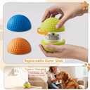 SNOYWEN Chew Resistant Smart Interactive Dog Balls, Durable Food-Grade Rubber Material, Automatic Moving, Bouncing, Rotating Toy with Light for Medium, Large Dogs, IPX7 Waterproof (Yellow)