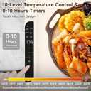 Food Warming Mat with 11 Temperature Settings, SANLIKE Rollable & Portable Electric Warming Tray Foldable Heating Mat,Food Warmer for Parties Buffet, Family Gatherings, Holidays, Countertop