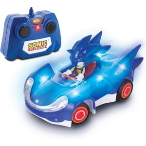 NKOK Ready to Run Sonic Glow Racer RC Car  1/28 Scale Remote Control Vehicle with Light-Up Body