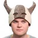 Wool Sauna Hat for Men and Women Protect Hair Viking Grey - Sauna Cap for Men - Banya Hat for Men - Felt Wool - Executioner