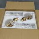 Wall Sconces Set of Two,Brass Gold Bathroom Sconces Wall Lighting with Clear Glass, Modern Sconces Wall Decor Set of 2 Wall Light fixtures for Bathroom Mirror Living Room Hallway Bedroom Wall Lamp