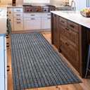Outdoor/Indoor 2ft x 6ft Runner Rug, Hallway Custom Sizes Non-Slip Rubber Backing Area Runner Rugs Waterproof Carpet Rugs for Kitchen Entryway Balcony Garage Stair Laundry
