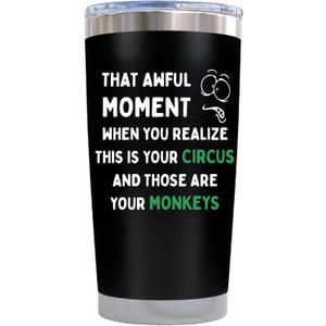 Boss Gift for Women Men, 20 Oz Insulated Tumbler, Funny Office Christmas Gag White elephant Gifts for Manager Coworkers