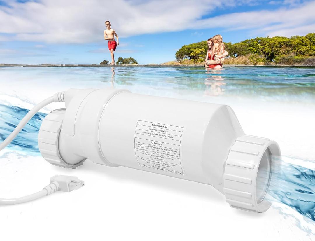 T-Cell-15 Salt Chlorination Replacement, T-15/BLT15H Compatible with Hayward TurboCell T15 W3T-CELL-15 GLX-CELL-15-W Up to 40K Gallon Pool Salt In-Ground Pool, Replace W3T-CELL-15, BLT15H, BLW1T15H