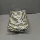 Walrus Round Vinyl Fitted Tablecloth with Flannel Backing Elastic Edge Design Table Cover Waterproof Oil-Proof PVC Table Cloth Stain-Resistant Best for 66" Round (Stripes)