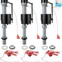 Saillong 3 Sets Toilet Float Replacement Kit, Universal Toilet Flusher Replacement Kit and 2 Inch Flapper Replacements, High-Performance Tank Water Control and Fill Valve
