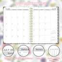Planner 2026-2027, Weekly and Monthly Academic Planner, Jul 2026 - Jul 2027, 8.5"x11" Large Hardcover Daily Planner Calendar with Tabs for Women, Year Planning Agenda for Teacher and Student (Flowers-1)