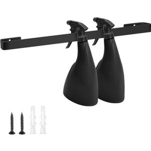 Harhana Spray Bottle Holder 14 Inches Slim Stainless-Steel Wall Mount Hanger for Spray Bottle