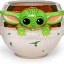 Silver Buffalo Star Wars The Mandalorian Child Seated Ceramic 3D Sculpted Mug, 20-Ounces
