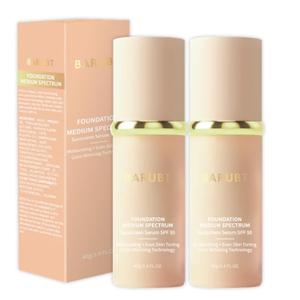 4 in 1 Color Changing Foundation with SPF 50 - Moisturizing Medium-Full Coverage Concealer, Medium Spectrum Foundation Cream, Long-Lasting Lightweight Makeup Liquid, Natural Look Cosmetics