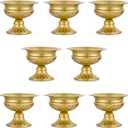8Pcs Gold Compote Vases for Centerpieces, 4.7in Small Flower Vases
No Leak, Rust-free, Metal Urn Vase, for Wedding, Birthday, Daily Home Decor, Christmas