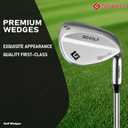 Gowolf 69 Degree Wedge Right Hand - Forged Golf Wedges Full Face for Men, Premium Gap Wedges Sand Wedge Lob Wedge Golf Club for Men, Great Golf Gifts - CNC Milled Face for More Spin (Chrome 69 Degree)