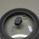 Microwave Splatter Cover Glass Splatter Guard Lid with Collapsible Silicone for Food Pot Plate Cover 10.8 inch Light Grey