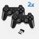 Wireless USB 2.4G Game Controller Gamepad Joystick for Android TV Box Laptop PC with USB Receiver, AAA Battery-Powered, Plug-and-Play Ergonomic Gamepad