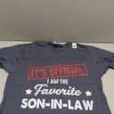 It's Official I'm The Favorite Son-in-Law T-Shirt Grey M