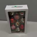 Shiny Brite 9 Glass Christmas Tree Ornaments Set of 9~Balls,Lanterns &Top Shapes