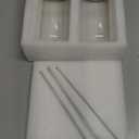 Drinking Glasses with Bamboo Lids and Glass Straw 2PCS Set, 16oz Glass Cups with Lids and Straws, Beer, Iced Coffee Glasses, Soda, Gift 1 Cleaning Brushes